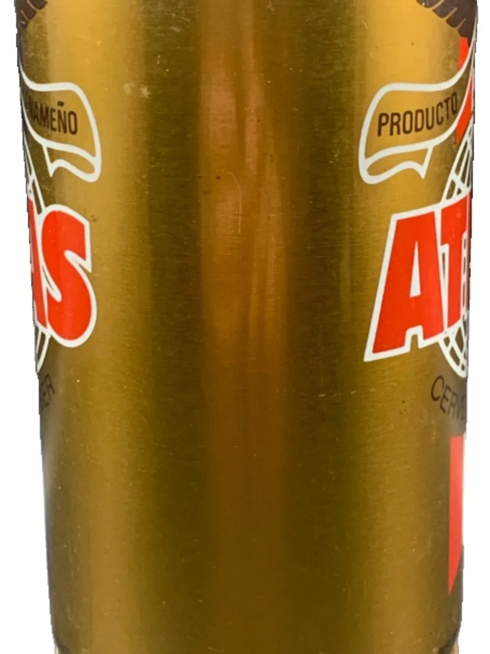 Vintage Beer Can Atlas Cervaza Lager Beer Pull Tab Empty Panama
